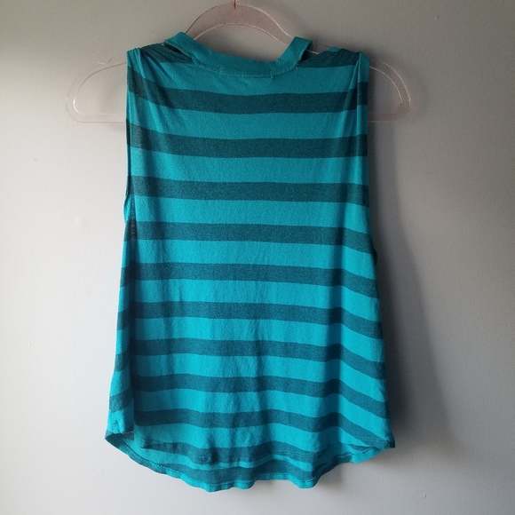 We The Free Knot Tank Teal Stripe NWOT Size Small… - Picture 3 of 7